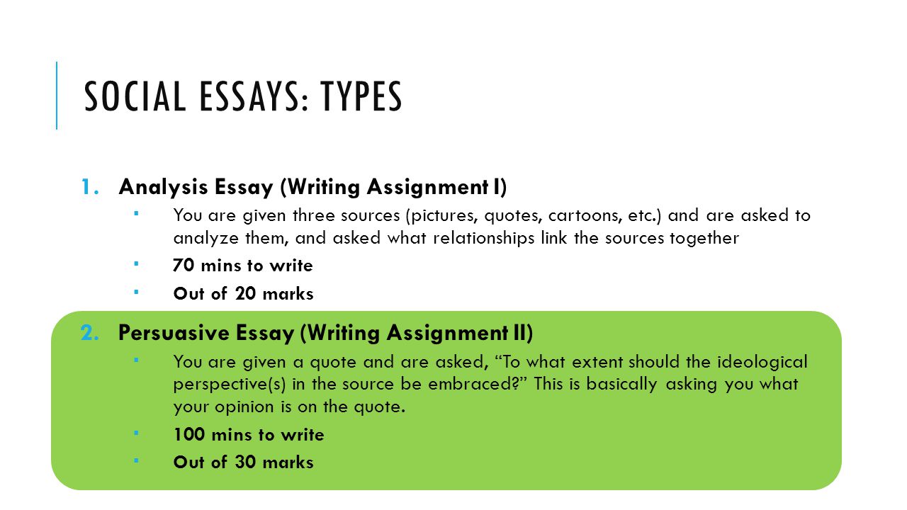 Types of relationship essays
